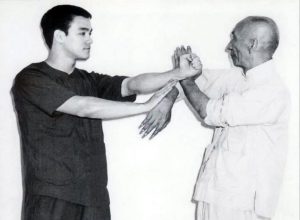 Yip Man con Bruce Lee
